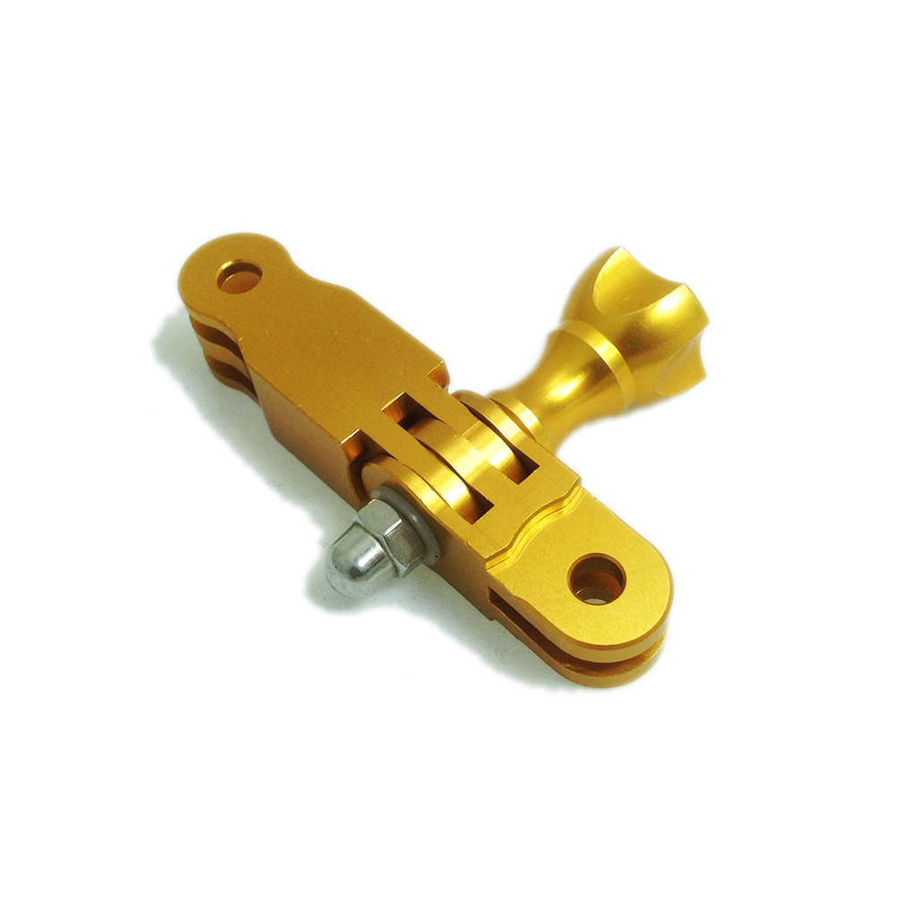 Camera Mount | CNC Aluminium 3 Way Adjustable Extension Arm | Gold