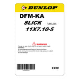 Dunlop DFM | 5" Rear | Slick | Kart Tyre