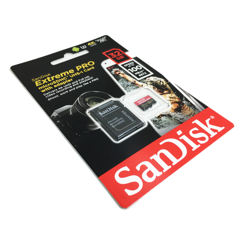 Memory Card | Micro SD Card | SanDisk 32GB Extreme Pro + Adaptor