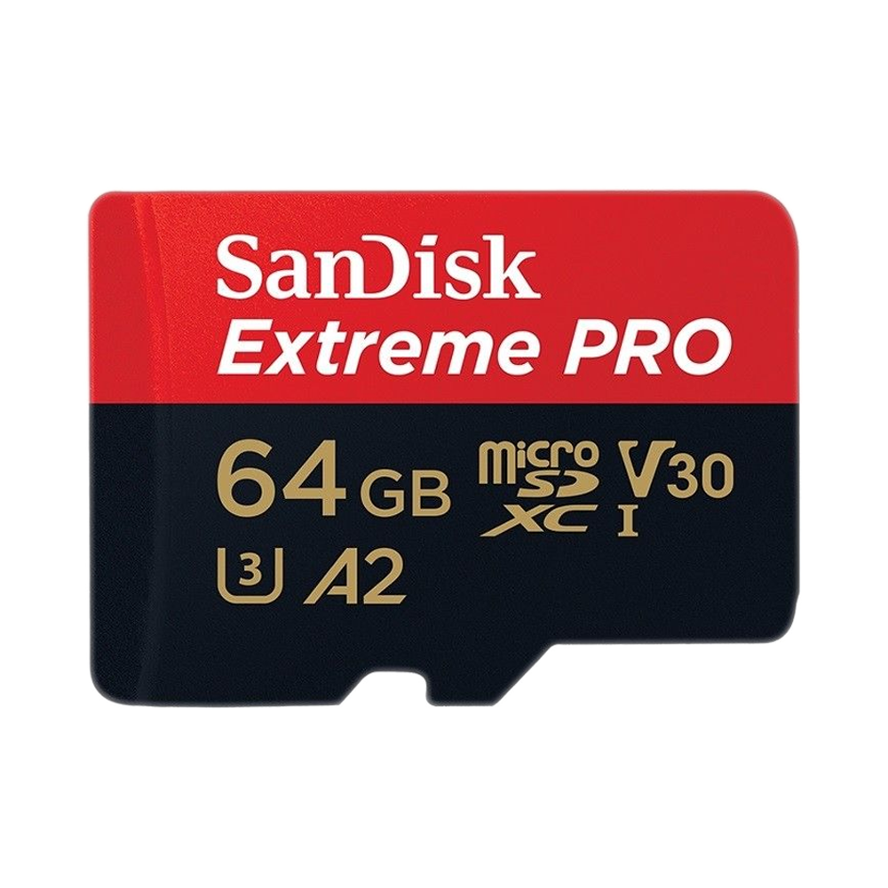 Memory Card Micro SD Card SanDisk 64GB Extreme Pro Adaptor