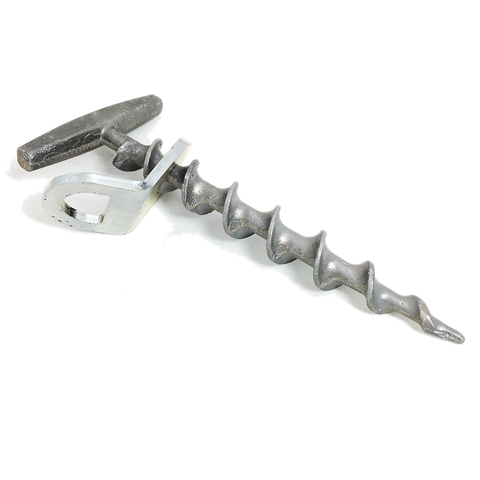 Tent Screw | Heat Treated Cast Aluminium | 230mm T Handle Screw | With Stainless Steel Mounting Bracket